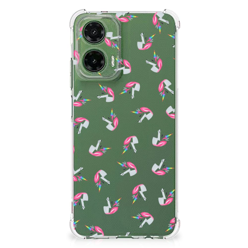 Doorzichtige Silicone Hoesje voor Motorola Moto G35 Unicorns
