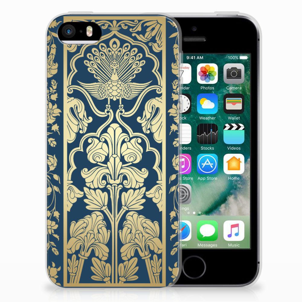 Apple iPhone SE | 5S TPU Case Beige Flowers