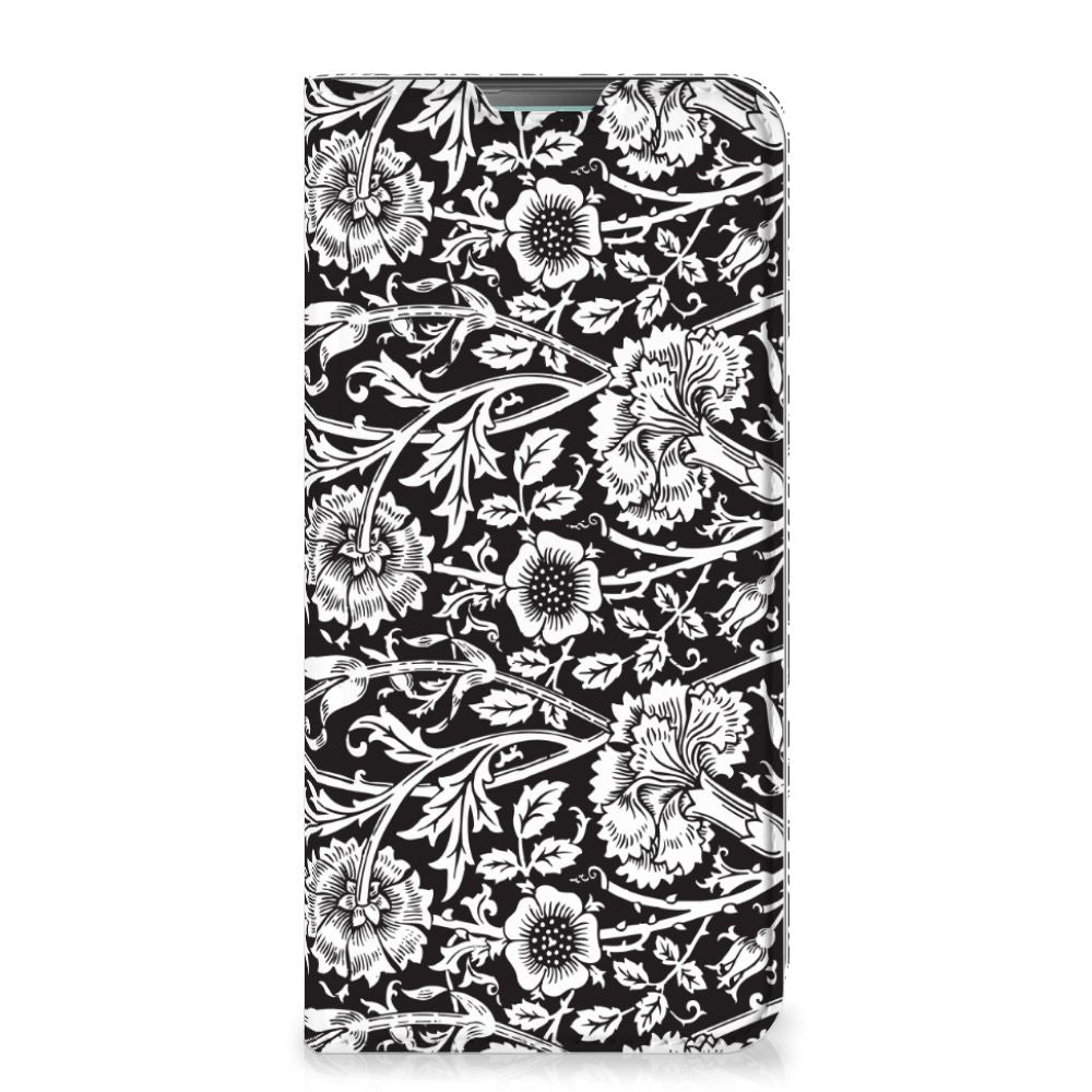 Nokia 3.4 Smart Cover Black Flowers - B2C Telecom