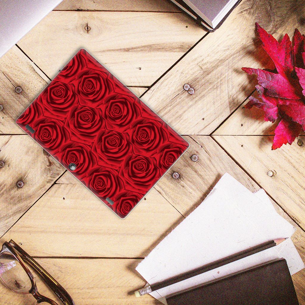 Lenovo Tab 10 | Tab 2 A10-30 Siliconen Hoesje Red Roses - B2C Telecom