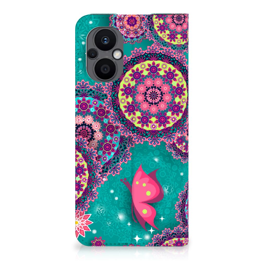 OPPO Reno8 Lite Bookcase Cirkels en Vlinders - B2C Telecom