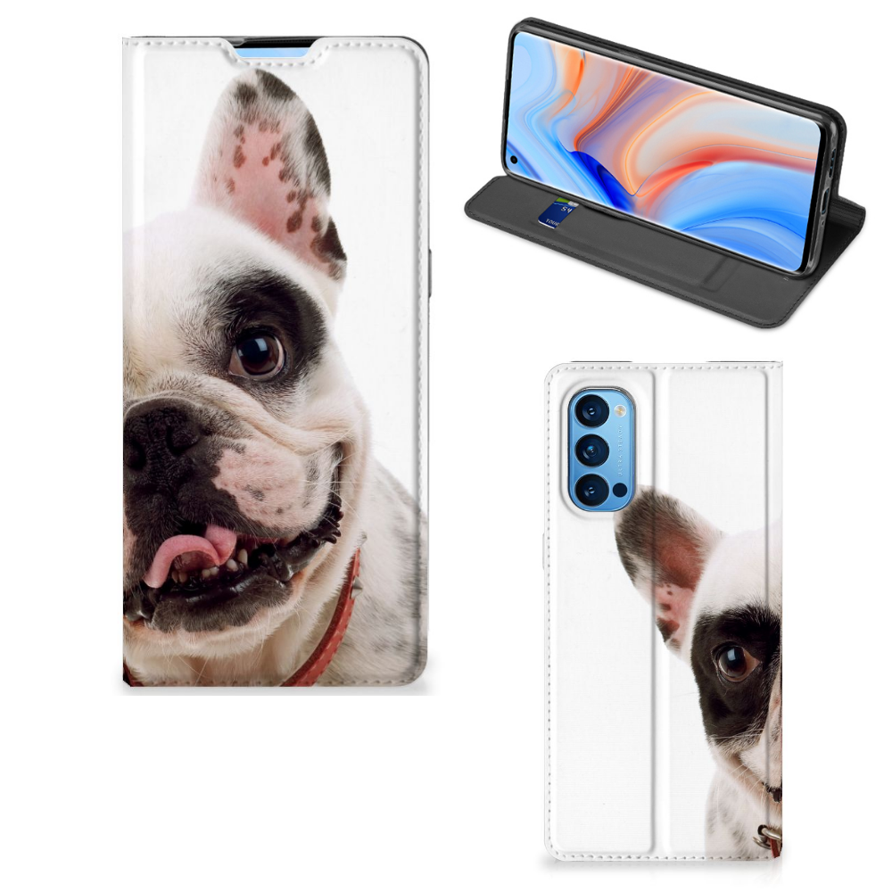 OPPO Reno4 Pro 5G Hoesje maken Franse Bulldog - B2C Telecom