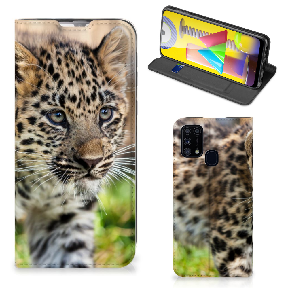Samsung Galaxy M31 Hoesje maken Baby Luipaard - B2C Telecom
