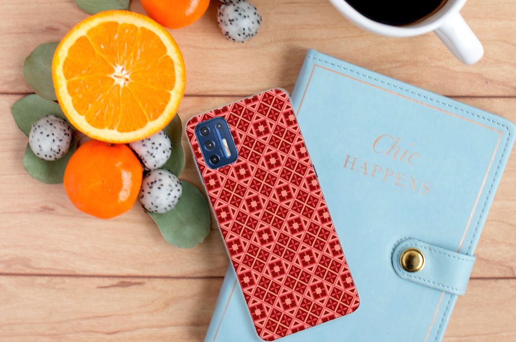 Motorola Moto G9 Plus TPU bumper Batik Rood B2C Telecom
