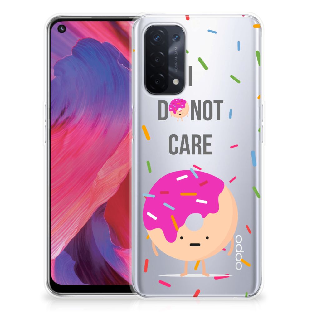 OPPO A93 5G Siliconen Case Donut Roze