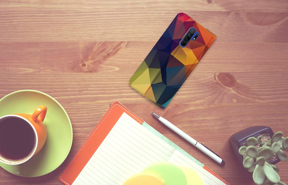 Xiaomi Redmi 9 Stand Case Polygon Color - B2C Telecom