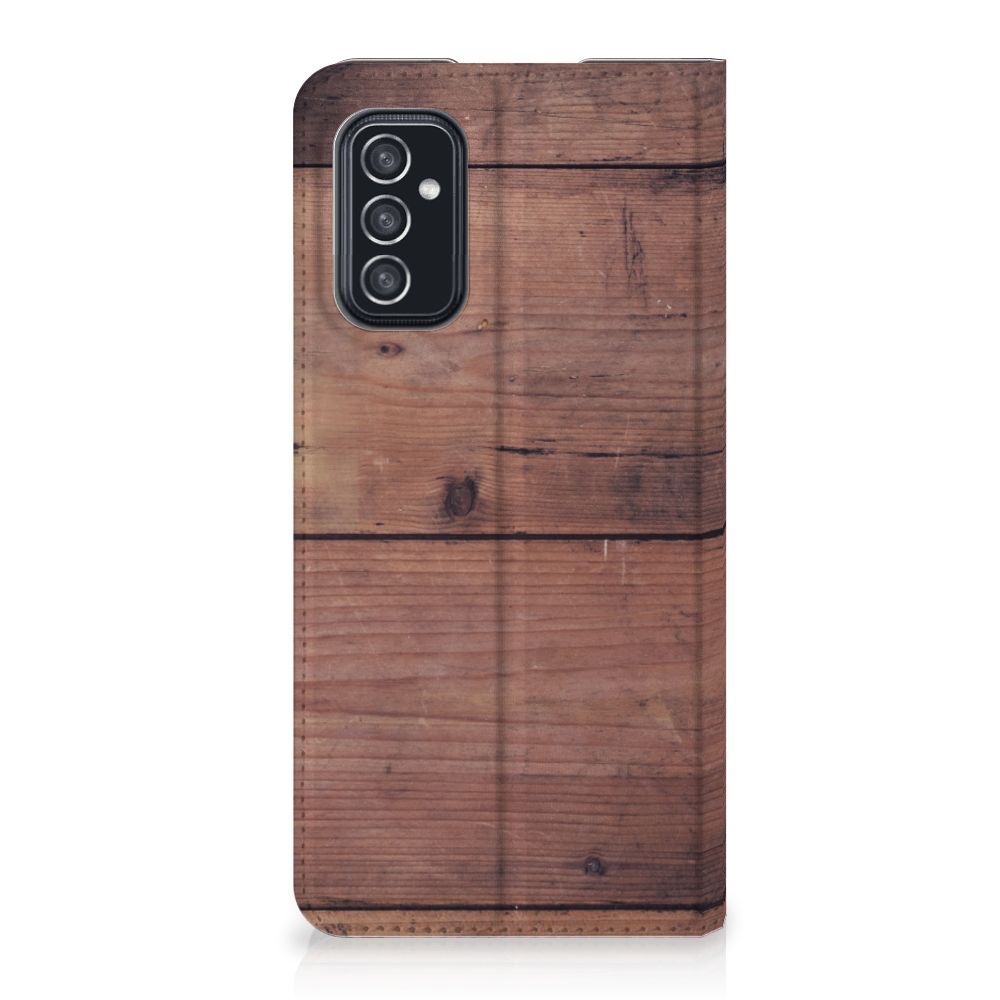 Samsung Galaxy M52 Book Wallet Case Old Wood - B2C Telecom