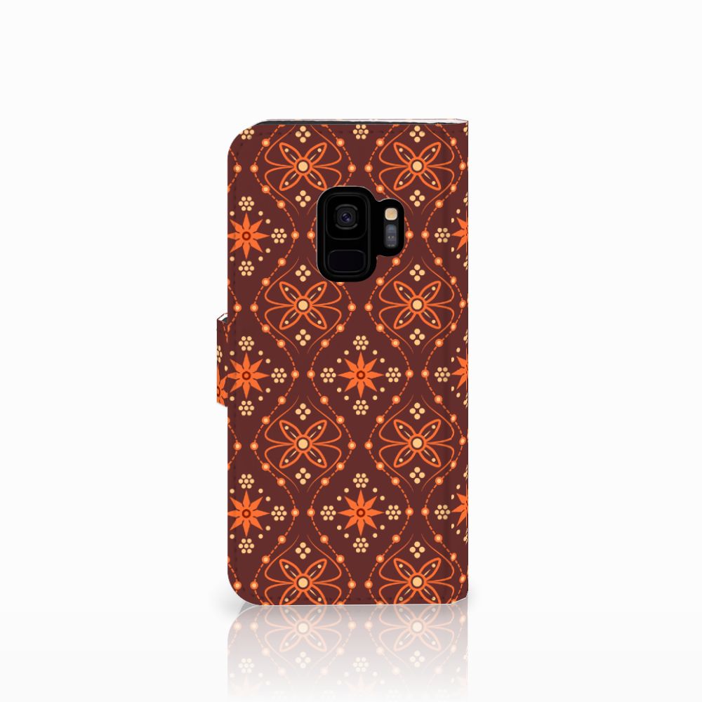 Samsung Galaxy S9 Telefoon Hoesje Batik Brown