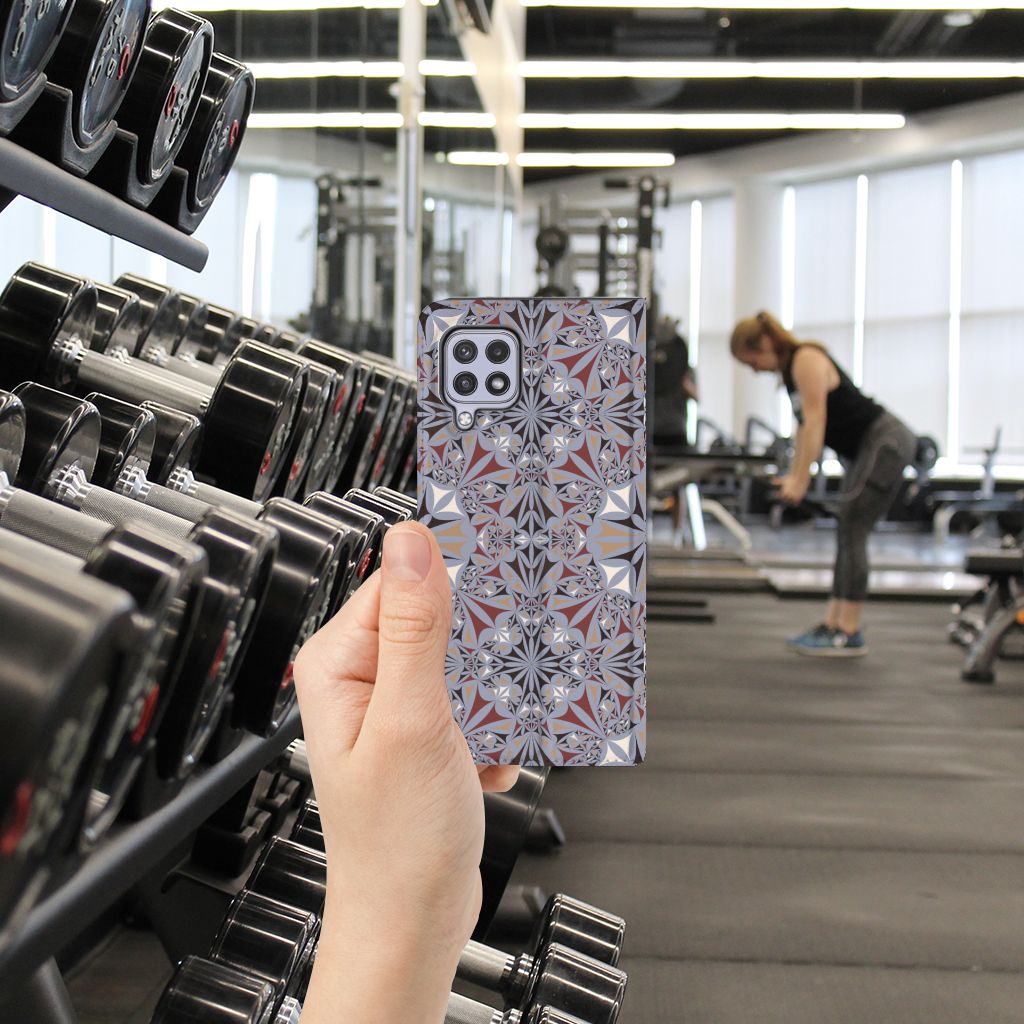 Samsung Galaxy A22 4G | M22 Standcase Flower Tiles - B2C Telecom
