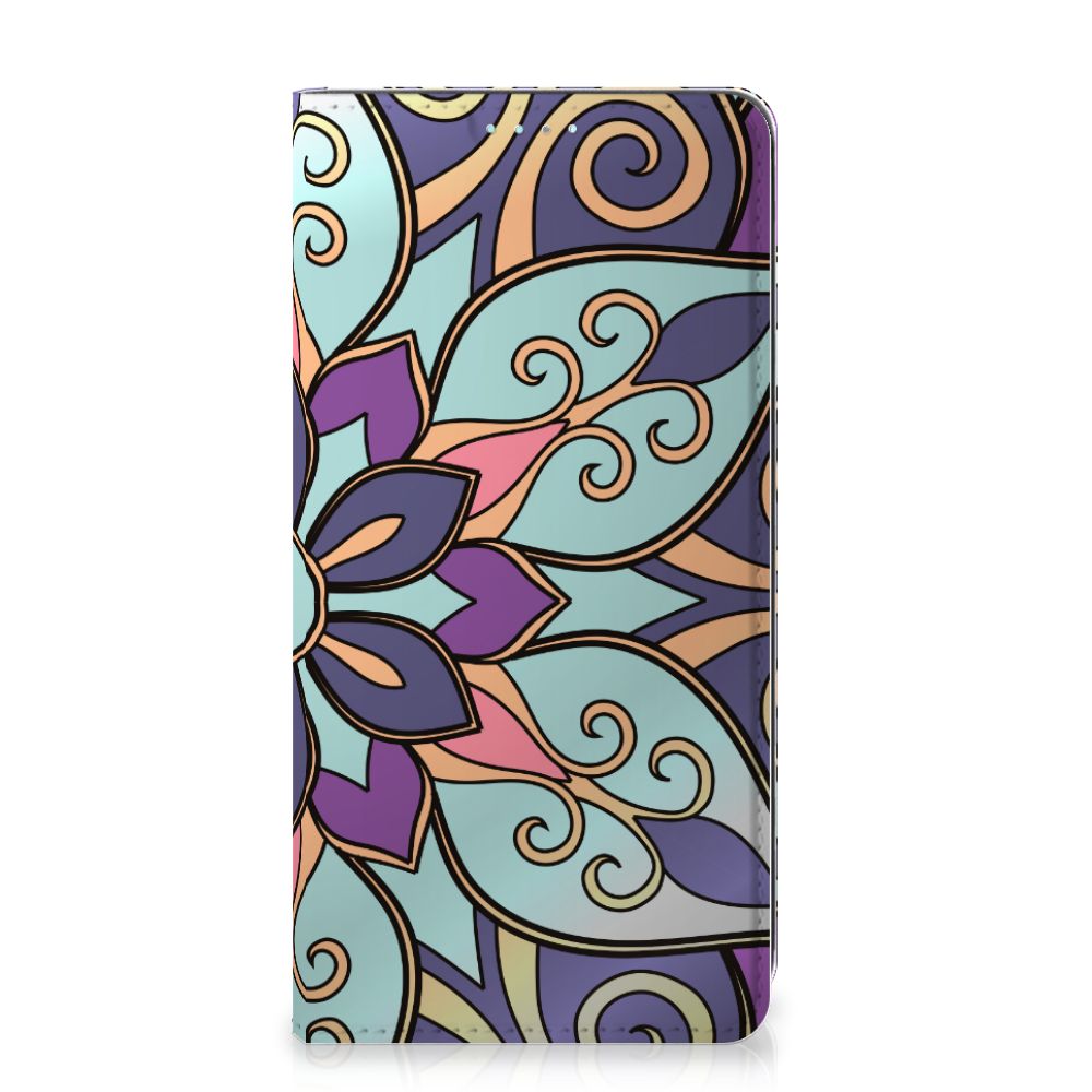 Samsung Galaxy A41 Smart Cover Purple Flower - B2C Telecom