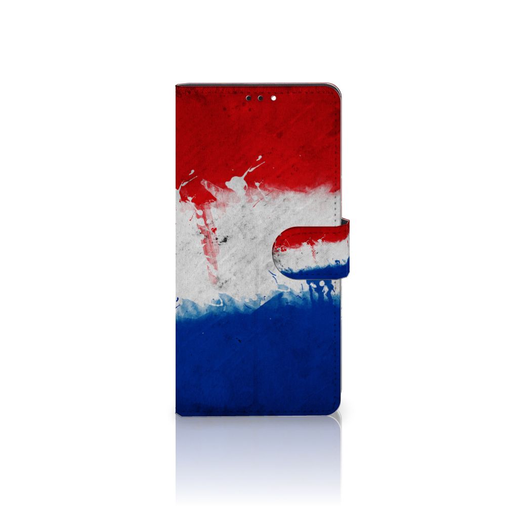Xiaomi Redmi Note 10 Pro Bookstyle Case Nederland met artistiek ontwerp van de Nederlandse vlag.
