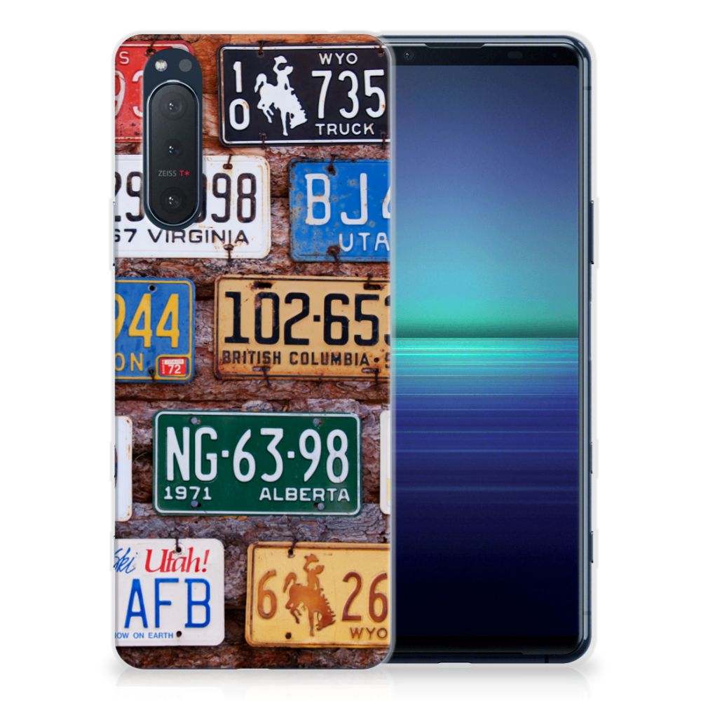 Sony Xperia 5II Siliconen Hoesje met foto Kentekenplaten B2C Telecom