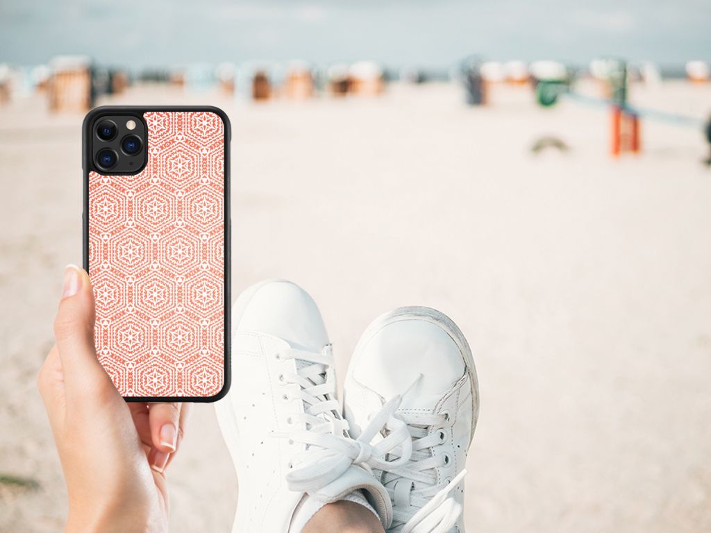 Apple iPhone 11 Pro Max Bumper Case Pattern Orange B2C Telecom