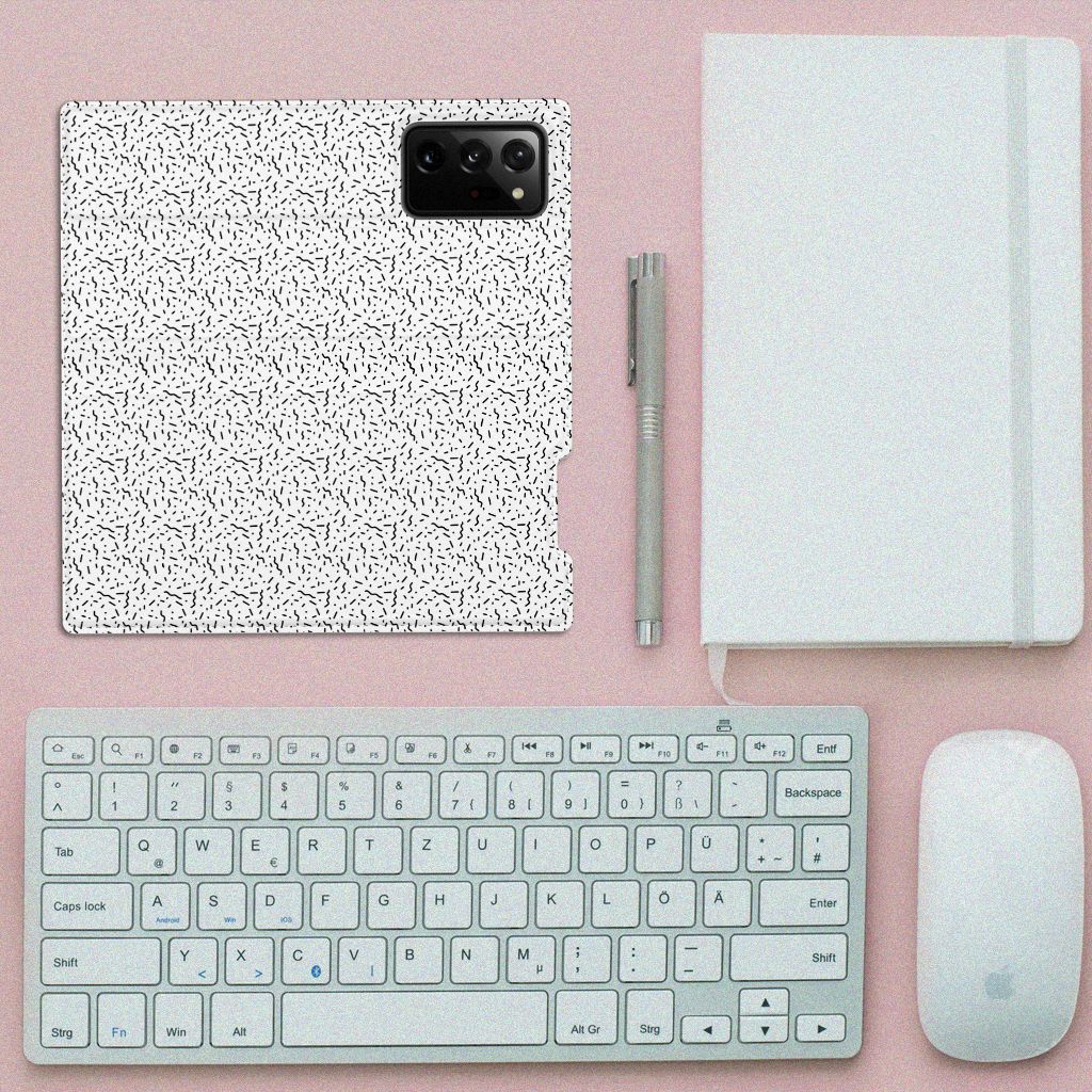 Samsung Galaxy Note 20 Ultra Hoesje met Magneet Stripes Dots - B2C Telecom