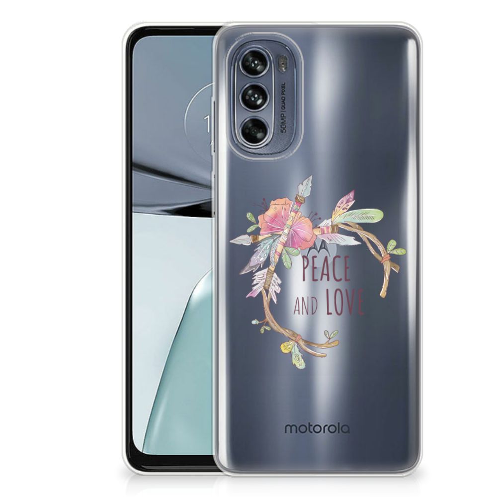 Motorola Moto G62 5G Telefoonhoesje met Naam Boho Text