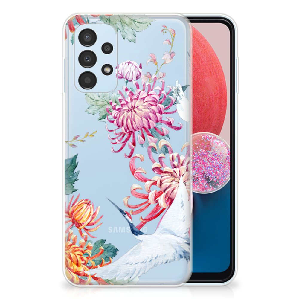 Samsung Galaxy A13 4G TPU Hoesje Bird Flowers B2C Telecom