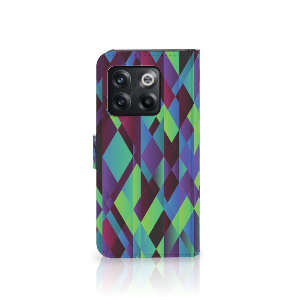 OnePlus 10T Book Case Abstract Green Blue