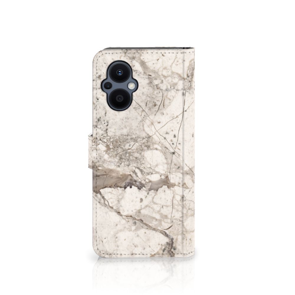 OPPO Reno 8 Lite | OnePlus Nord N20 Bookcase Marmer Beige