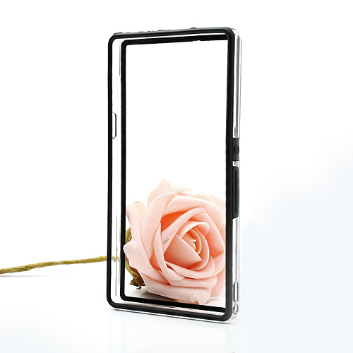 TPU + Hard Plastic Bumper Sony Xperia Z Zwart | Transparant