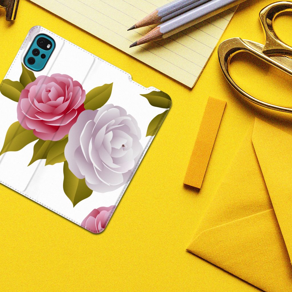 Motorola Moto G22 Smart Cover Roses - B2C Telecom