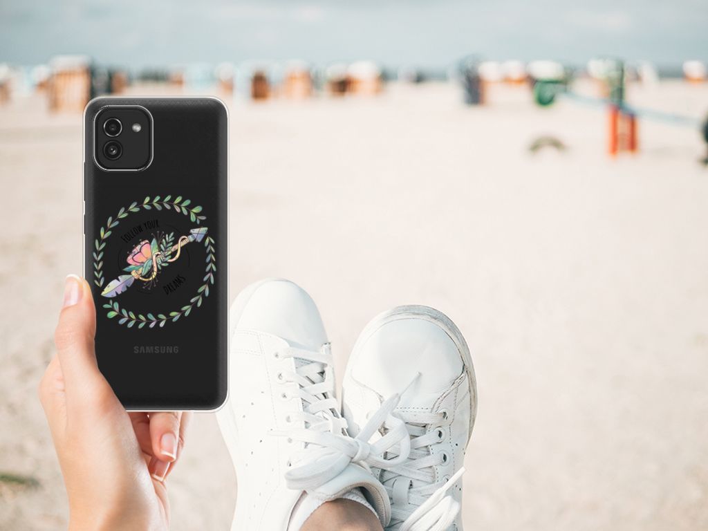 Samsung Galaxy A03 Telefoonhoesje met Naam Boho Dreams B2C Telecom