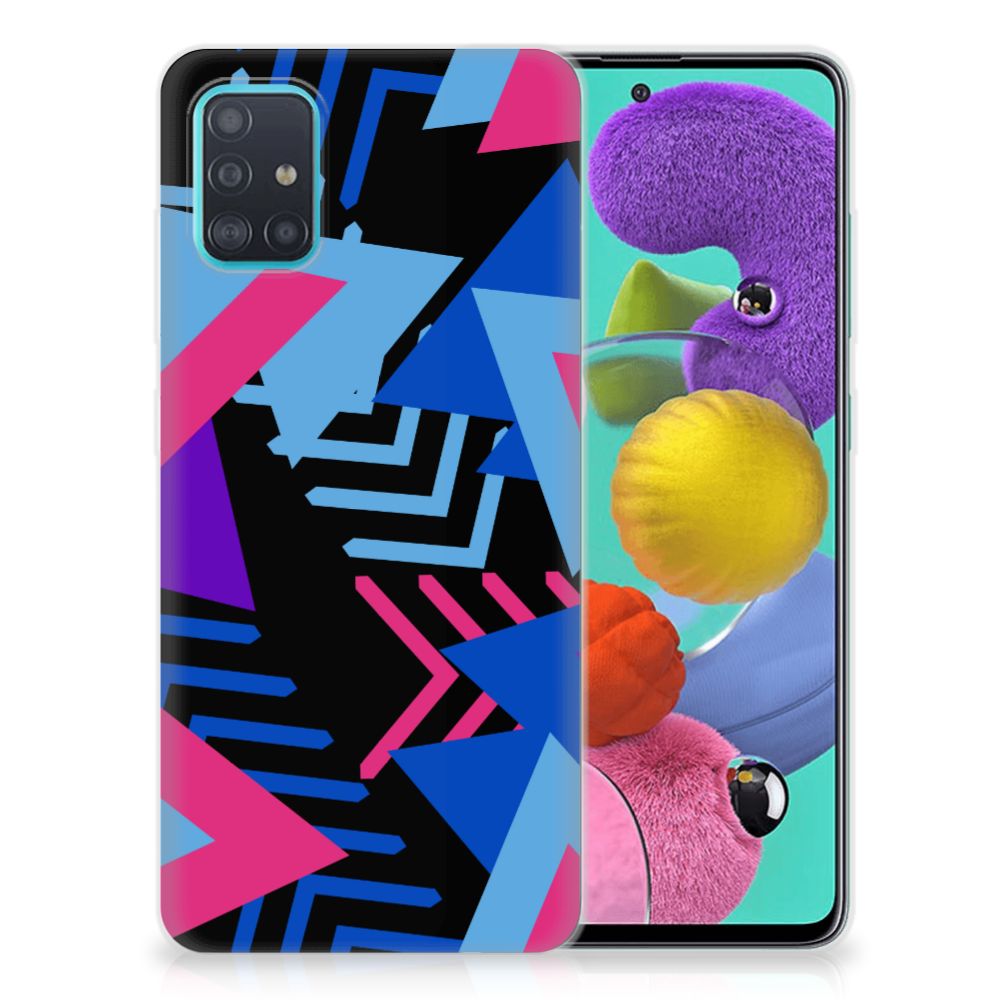 Samsung Galaxy A51 TPU Hoesje Funky Triangle