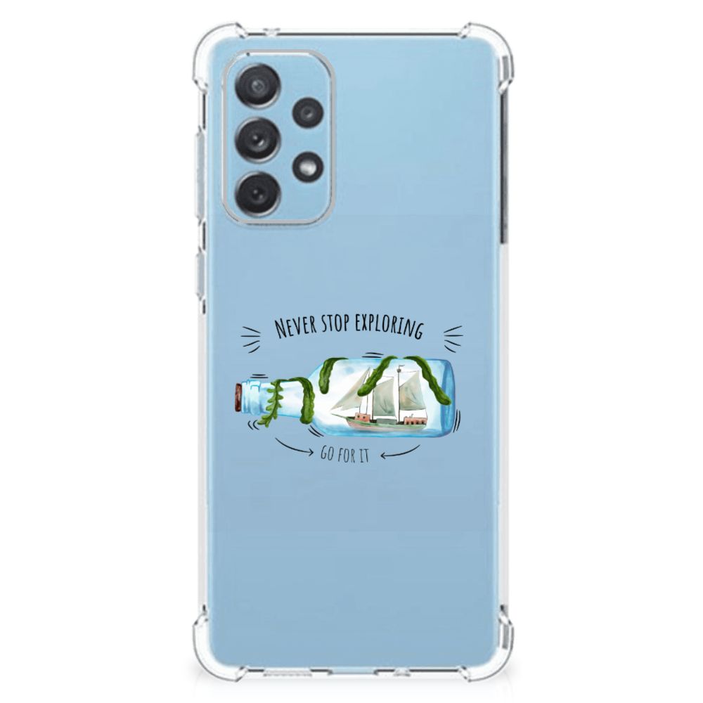 Samsung Galaxy A73 Stevig Bumper Hoesje Boho Bottle B2C Telecom
