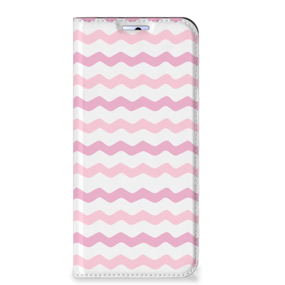 Motorola Moto G31 | G41 Hoesje met Magneet Waves Roze - B2C Telecom