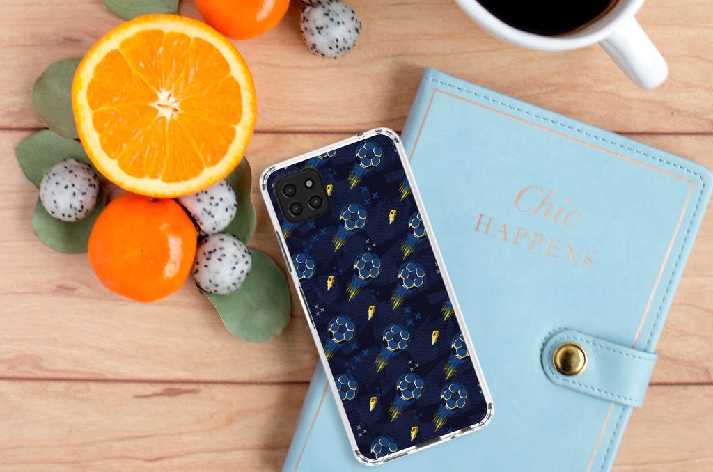 Doorzichtige Silicone Hoesje voor Samsung Galaxy A22 5G Voetbal B2C Telecom