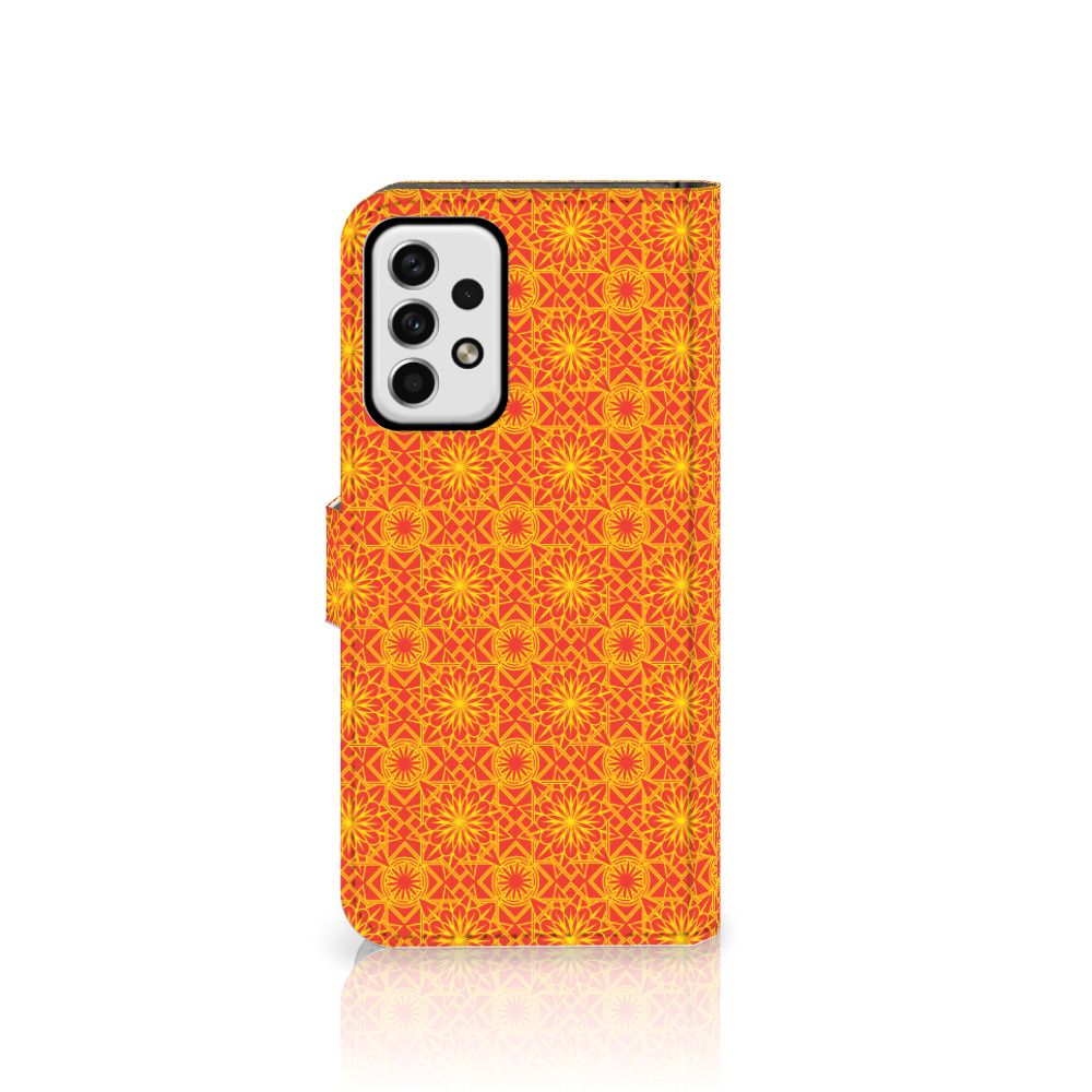 Samsung Galaxy A23 Telefoon Hoesje Batik Oranje