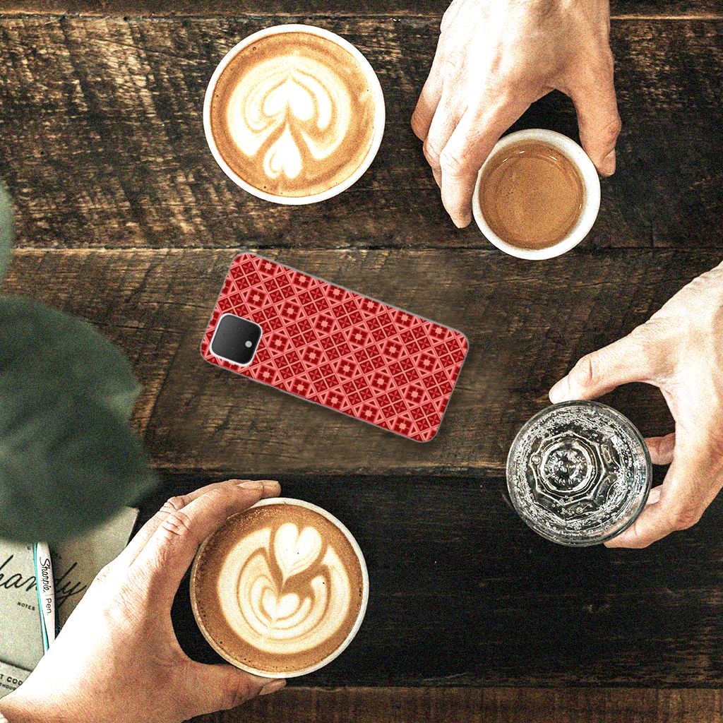 Google Pixel 4 TPU bumper Batik Rood