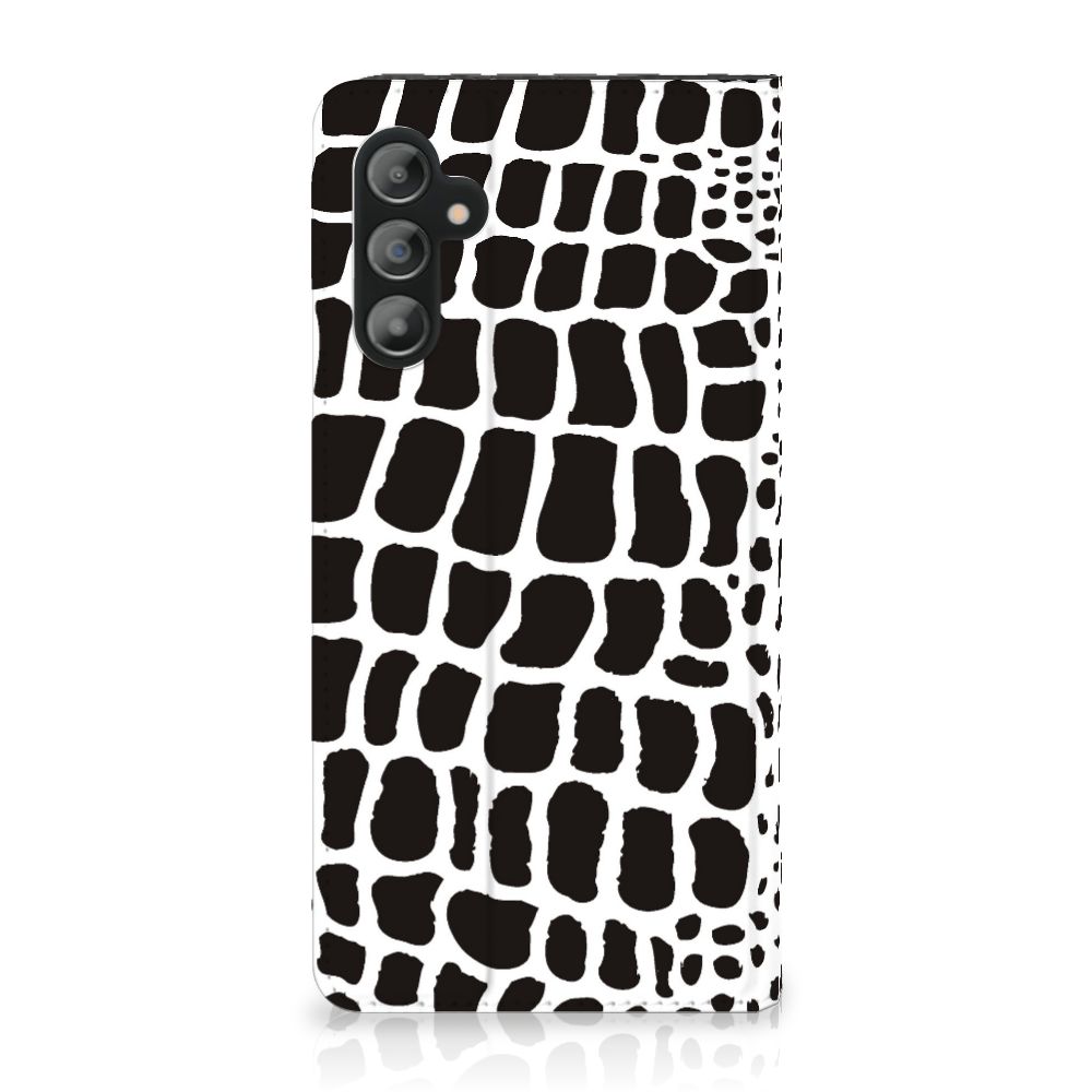 Samsung Galaxy A14 5G Hoesje maken Slangenprint met zwart-wit slangenpatroon