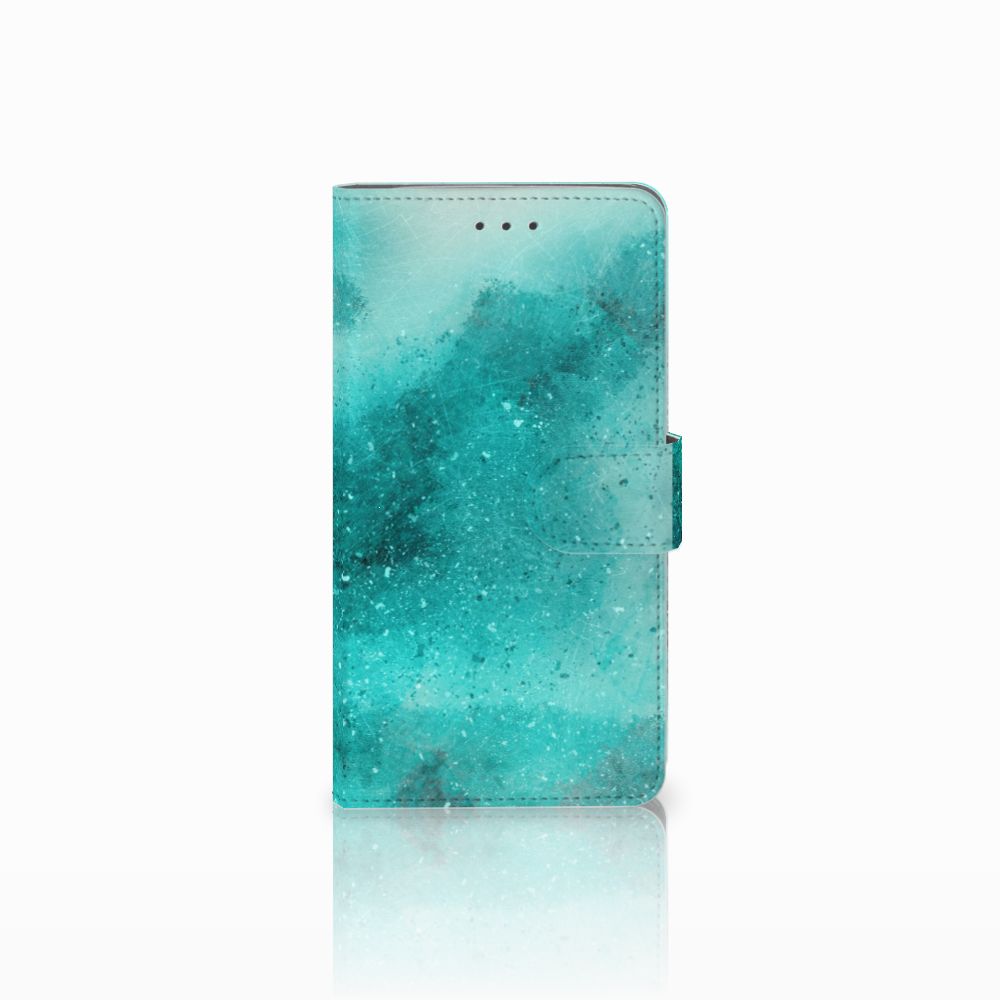 Hoesje Samsung Galaxy J7 2016 Painting Blue