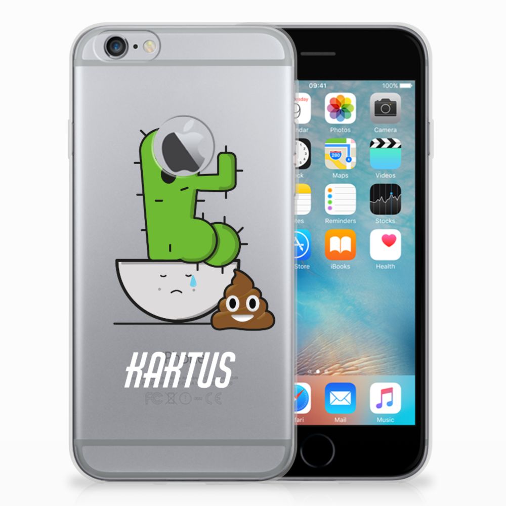 Apple iPhone 6 Plus | 6s Plus Telefoonhoesje met Naam Cactus Poo