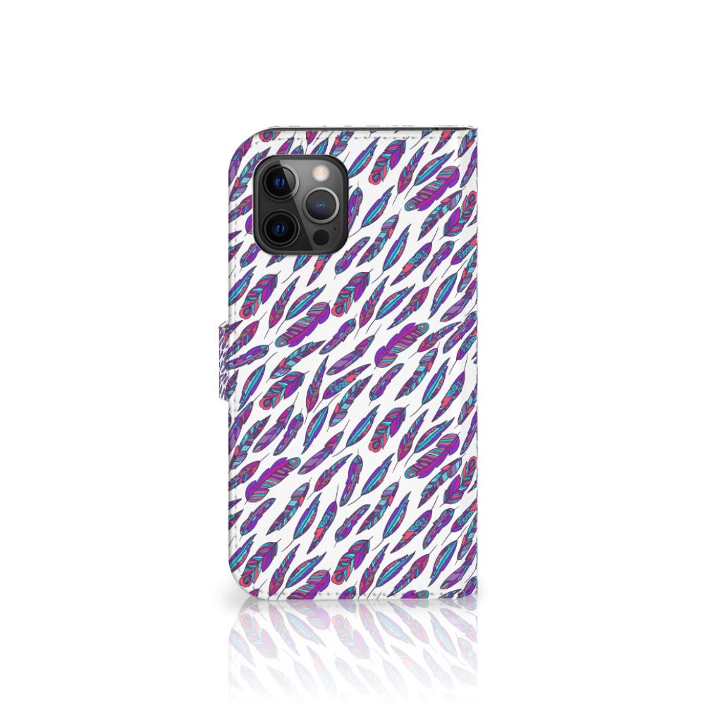 Apple iPhone 12 Pro Max Telefoon Hoesje Feathers Color