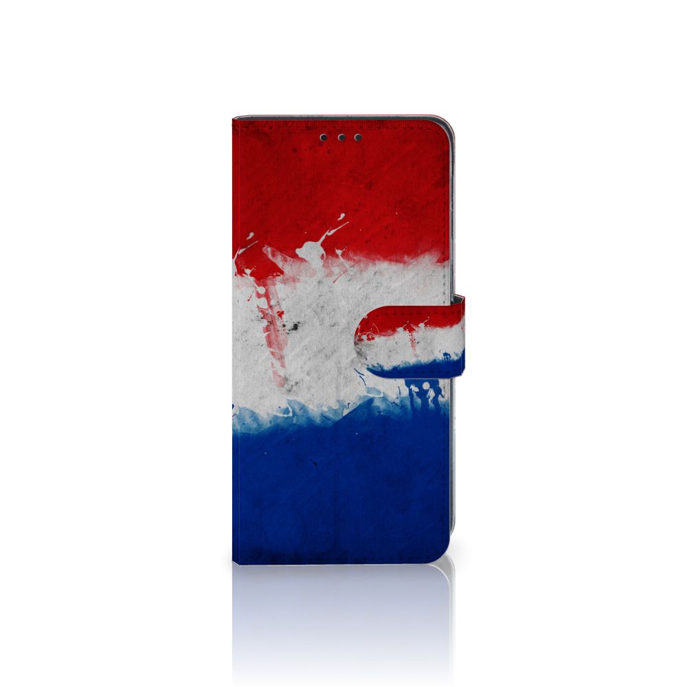 Samsung Galaxy M31 Bookstyle Case Nederland met artistieke Nederlandse vlag in rood, wit en blauw.