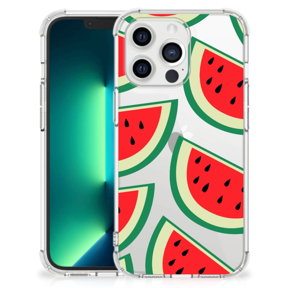 iPhone 13 Pro Max Beschermhoes Watermelons met een kleurrijk watermeloen design 🍉.