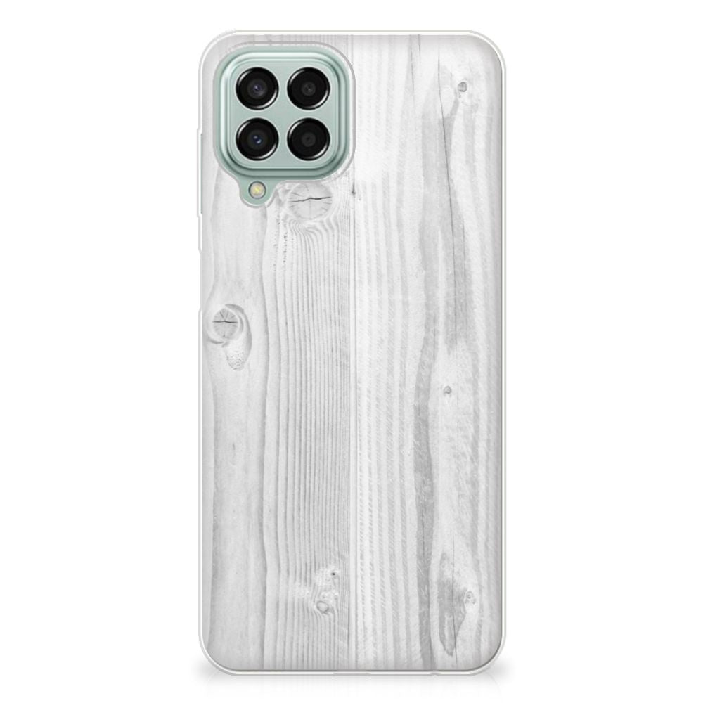 Samsung Galaxy M33 Bumper Hoesje White Wood