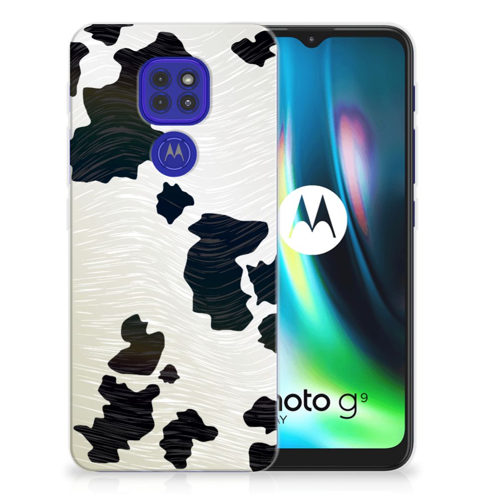 Motorola Moto G9 Play | E7 Plus TPU Hoesje Koeienvlekken B2C Telecom