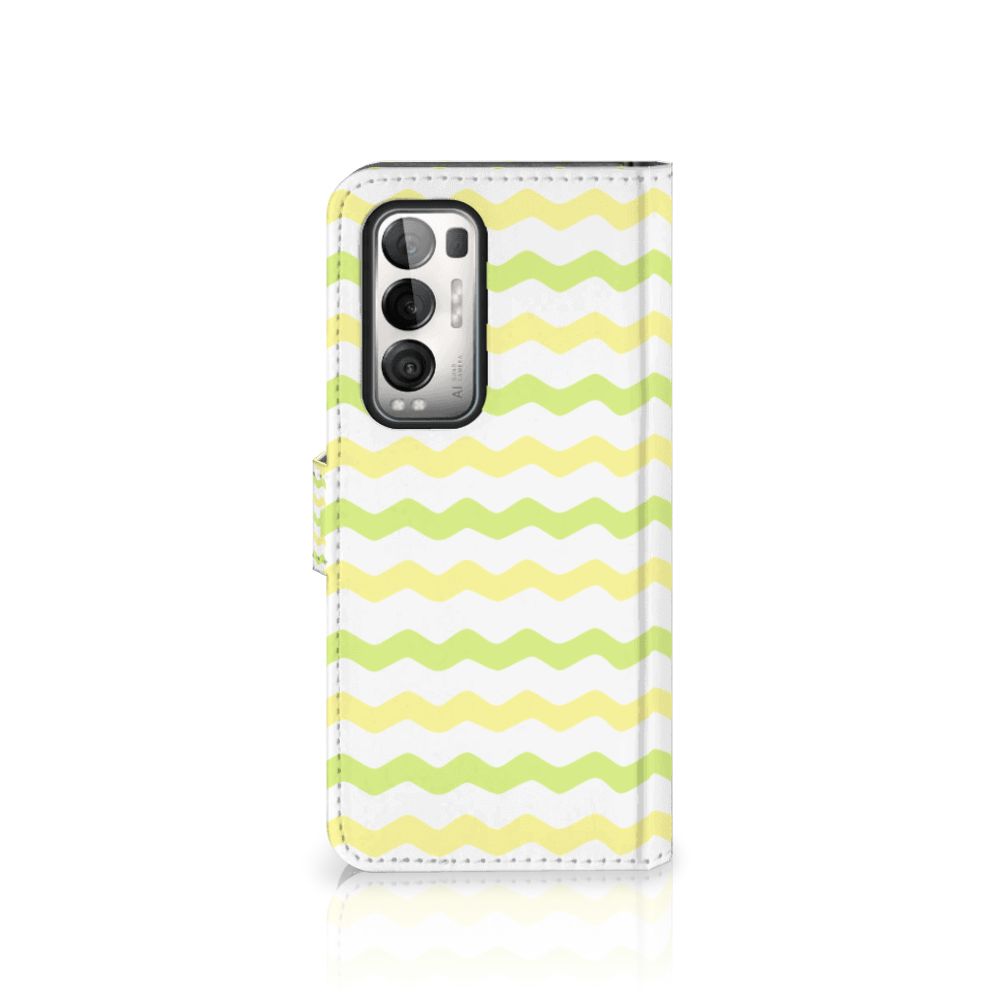 OPPO Find X3 Neo 5G Telefoon Hoesje Waves Yellow
