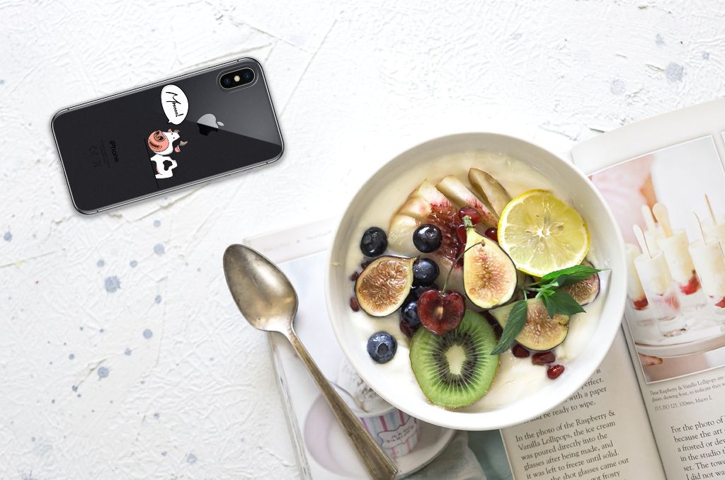 Apple iPhone X | Xs Telefoonhoesje met Naam Cow
