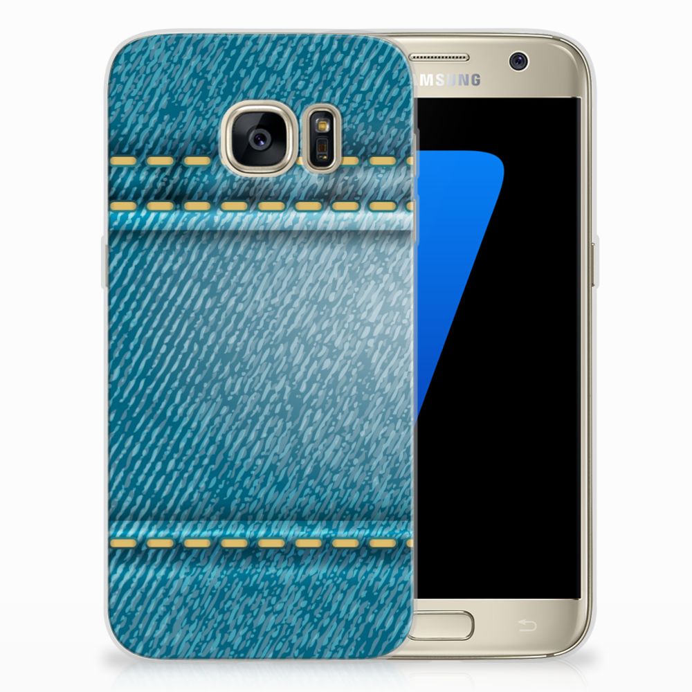 Samsung Galaxy S7 Silicone Back Cover Jeans