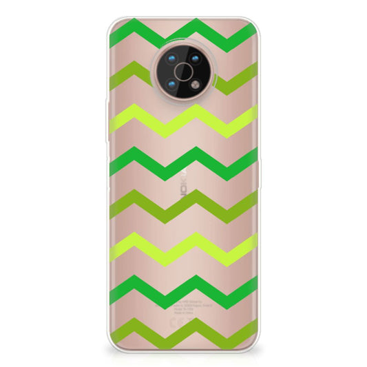 Nokia G50 TPU bumper Zigzag Groen