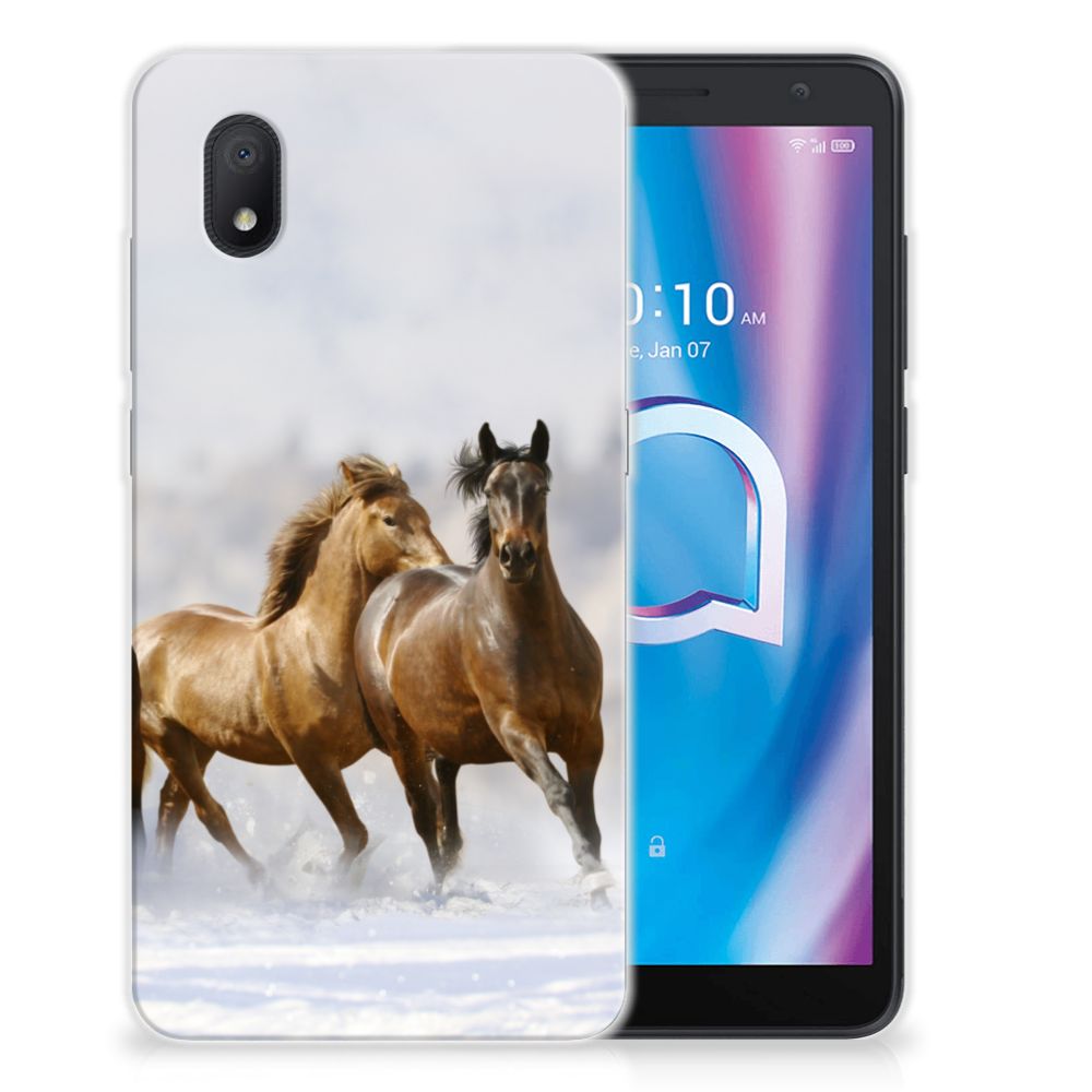 Alcatel 1B (2020) TPU Hoesje Paarden