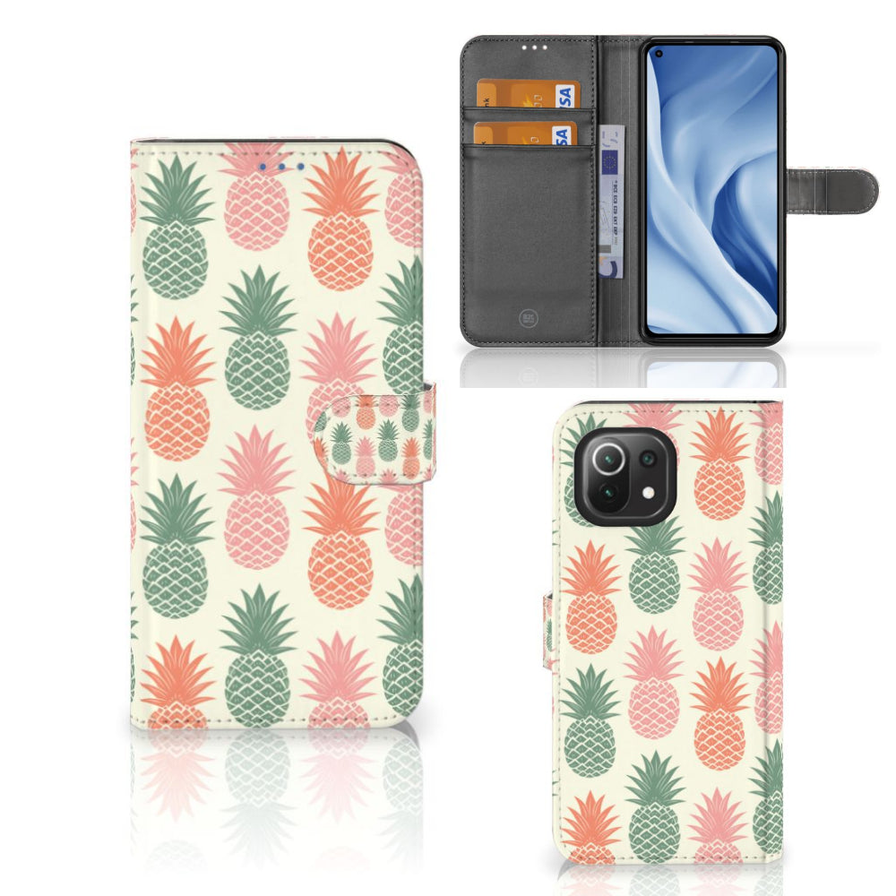 Xiaomi 11 Lite 5G NE | Mi 11 Lite Book Cover Ananas