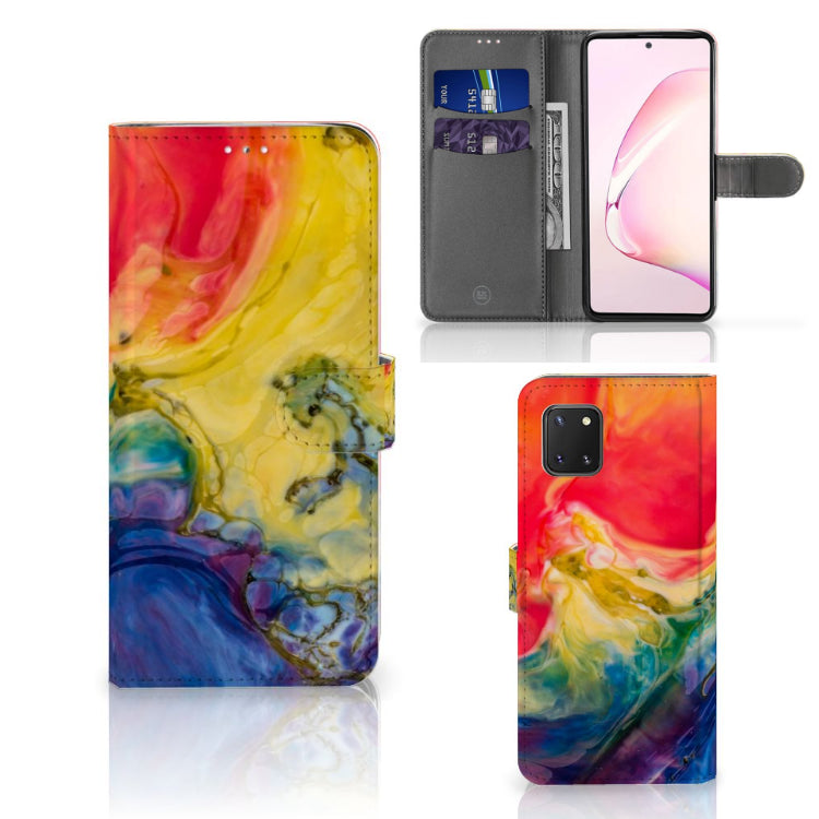 Hoesje Samsung Note 10 Lite Watercolor Dark