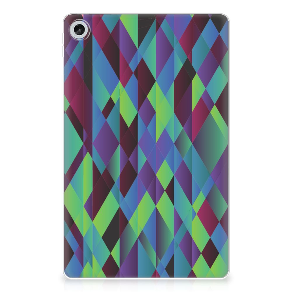 Lenovo Tab M10 Plus (3e generatie) Back Cover Abstract Green Blue - B2C Telecom