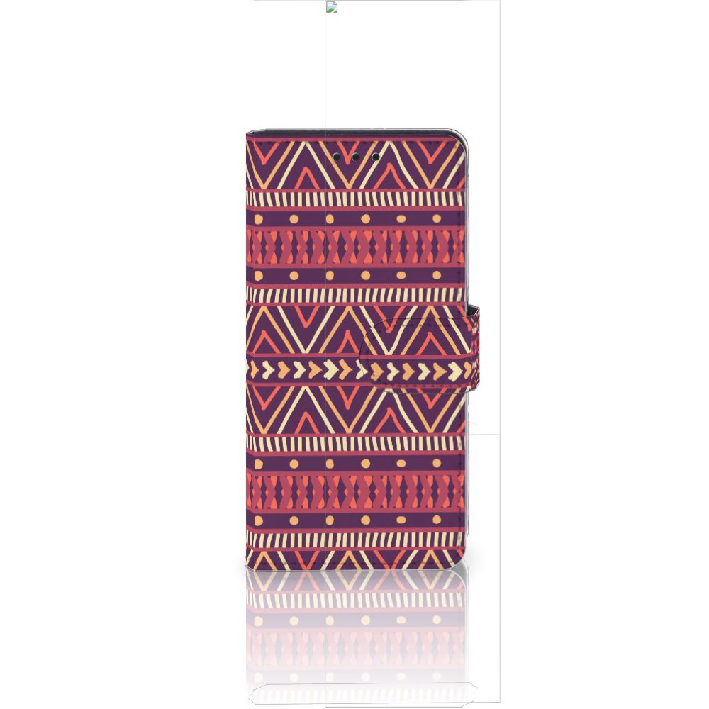 Huawei Ascend P8 Lite Telefoon Hoesje Aztec Paars
