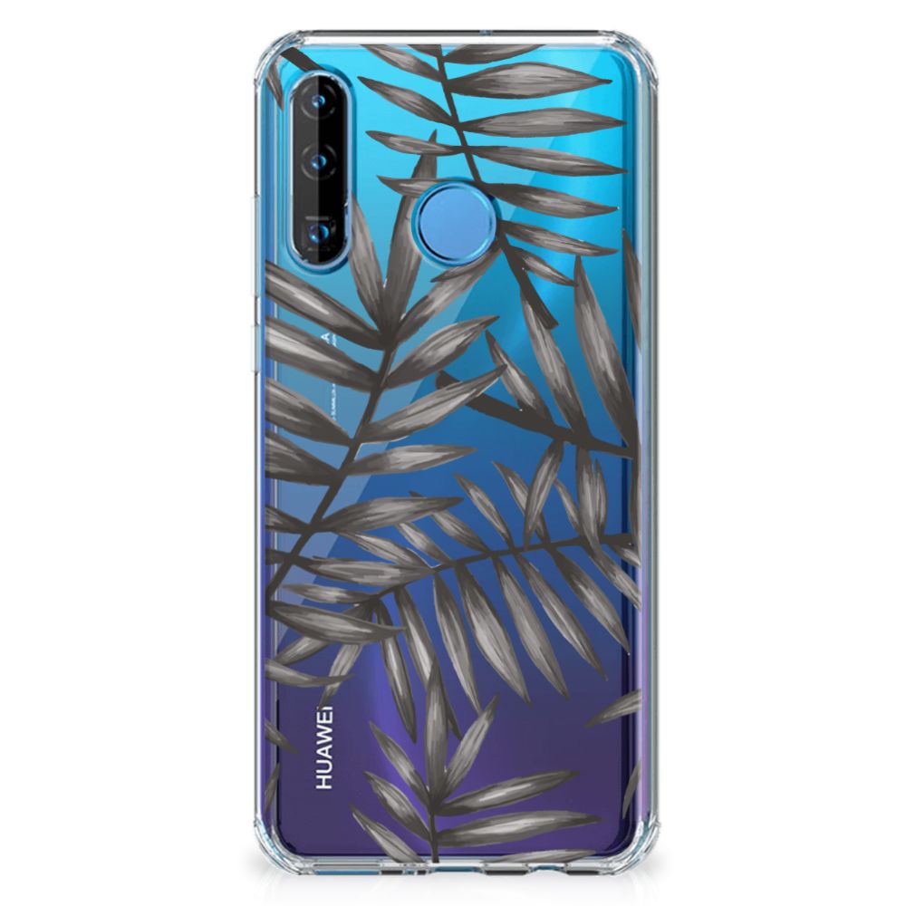 Huawei P30 Lite Case Leaves Grey