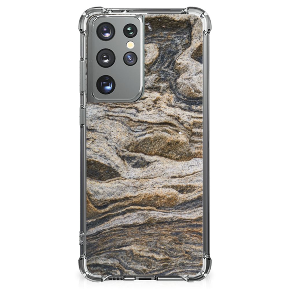 Samsung Galaxy S21 Ultra Anti-Shock Hoesje Steen B2C Telecom